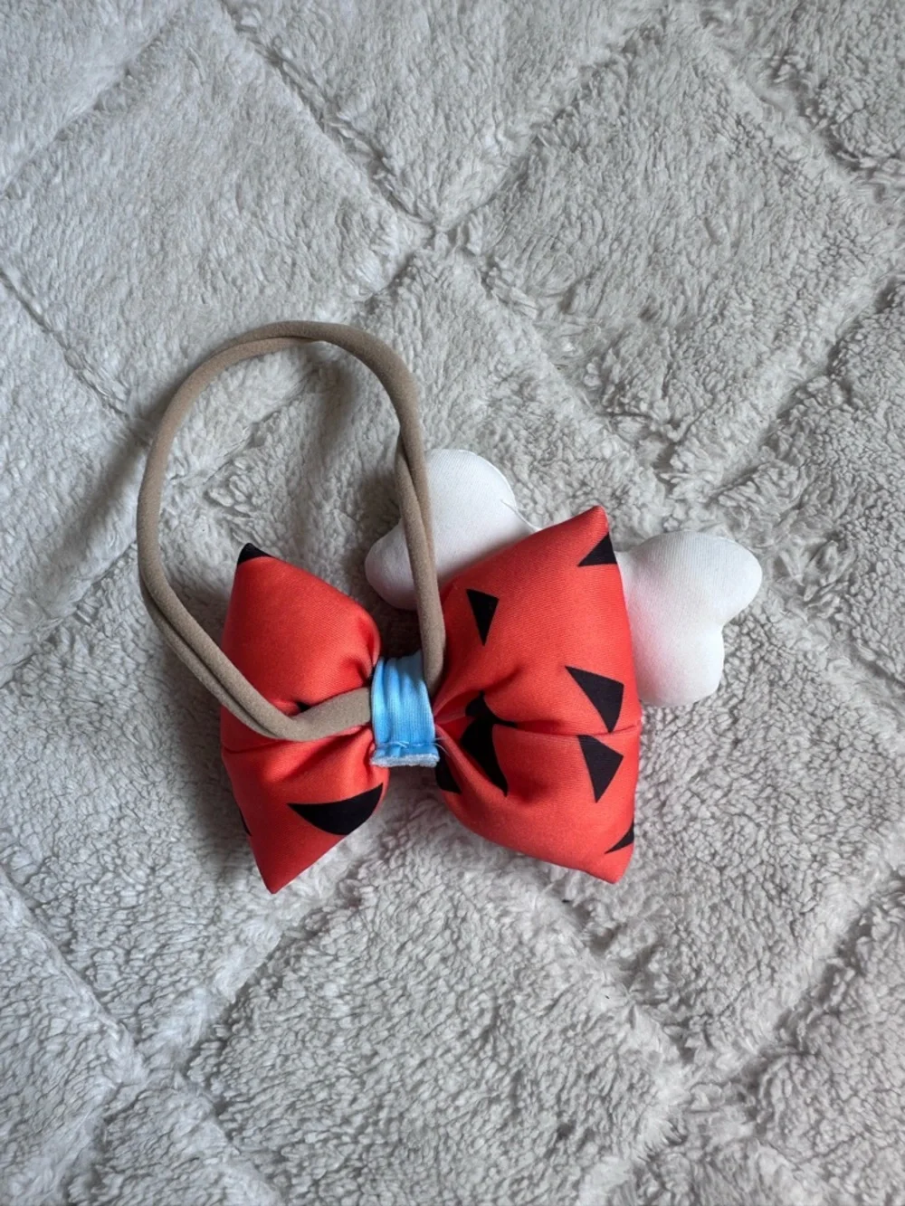 Amazon | Orange Pebbles Flintstone Themed Bow Headband